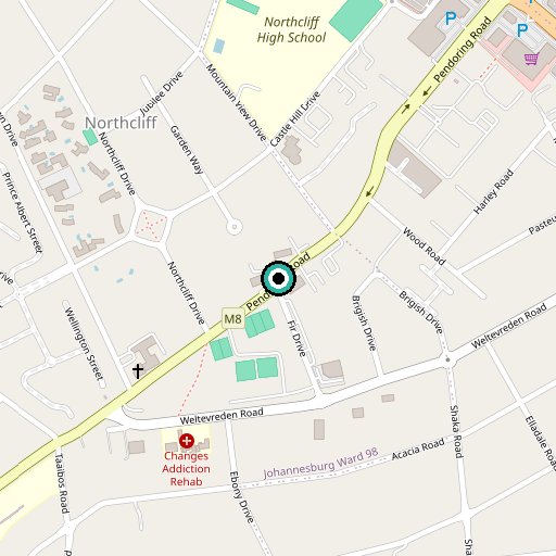 Map showing 277 Pendoring Road, Northcliff